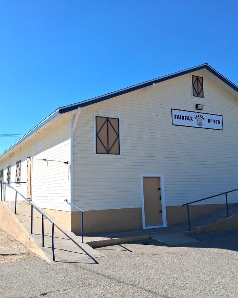 Community hall exterior freshly painted